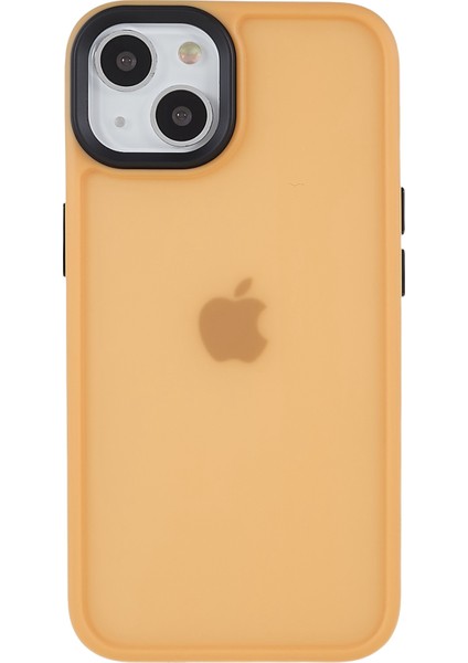 Apple iPhone 13 Telefon Kasası 6.1 Inç Yumuşak Dokunuş Serisi Pc+Tpu Hibrid Telefon Kılıf Mat Finger Finterprint Anti-Fingerprint Telefon Koruyucu Kapak-Orange (Yurt Dışından) fiyatları
