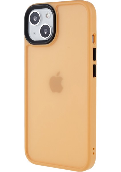 Apple iPhone 13 Telefon Kasası 6.1 Inç Yumuşak Dokunuş Serisi Pc+Tpu Hibrid Telefon Kılıf Mat Finger Finterprint Anti-Fingerprint Telefon Koruyucu Kapak-Orange (Yurt Dışından) modelleri