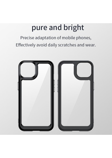 Apple iPhone 13 Telefon Kılıfı Tpu+Akrilik Telefon Kılıfı 6.1 Inç Kırpma Dayanıklı Bağımsız Pc Düğmeleri-Tövbe-Görevli Blue (Yurt Dışından) fiyatları