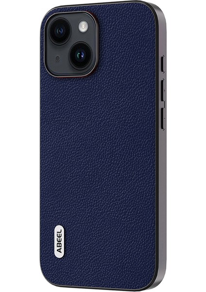 Apple iPhone 13 Ultra Yetensiz Telefon Kılıfı Için Litchi Doku Cowhide Deri Kaplamalı Pc+Tpu Kabuk Mavisi (Yurt Dışından) modelleri