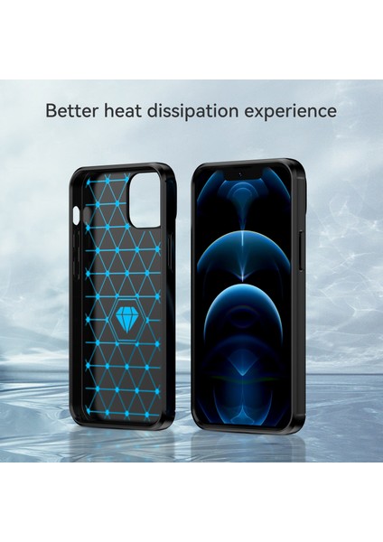 Apple iPhone 13 Telefon Kılıfı Için 1.8mm Esnek Tpu Anti-Çizelge Karbon Fiber Fırçalı Koruyucu Kapak Telefon Geri Kılıf 6.1 Inç-Black (Yurt Dışından) fırsatları