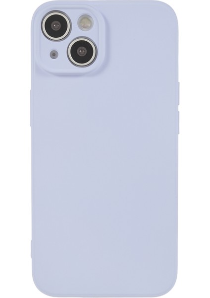 Apple iPhone 13 Telefon Kılıfı Için 6.1 Inç Yumuşak Tpu Kamera Koruma Telefon Kılıfı Yumuşak Fiber Astar Ka Kapak Işık Mor (Yurt Dışından)