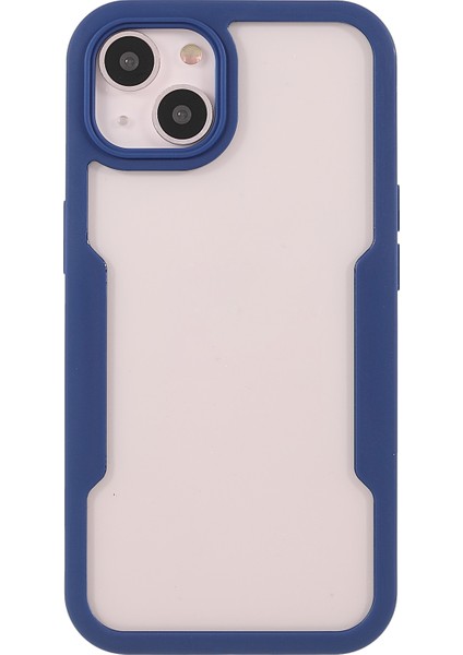 Apple iPhone 13 Telefon Kılıfı Pet Ekran Koruyucu+Akrilik Arka Panel+Tpu Çerçeve Telefon Hibrit Kapak Kılıfı 6.1 Inç-Dark Mavi (Yurt Dışından) fiyatları