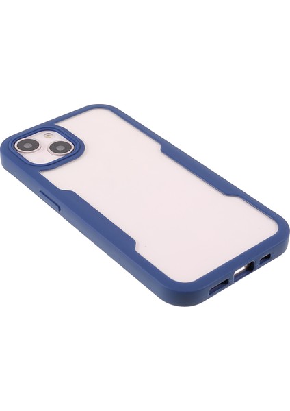 Apple iPhone 13 Telefon Kılıfı Pet Ekran Koruyucu+Akrilik Arka Panel+Tpu Çerçeve Telefon Hibrit Kapak Kılıfı 6.1 Inç-Dark Mavi (Yurt Dışından) fırsatları