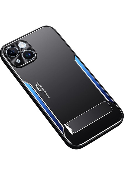 Apple iPhone 13 6.1 Inç Tpu+Alüminyum Alaşım Anti-Drop Kapak Gizli Kickstand Telefon Vaka-Mavisi (Yurt Dışından)