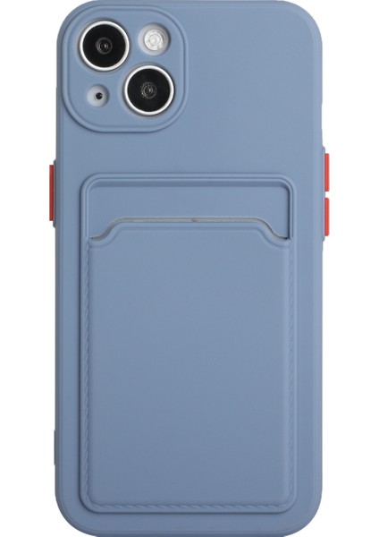 Kart Yuvası Tasarımı Esnek Tpu Telefon Geri Kılıf Apple iPhone 13 6.1 Inç-Mavi Için (Yurt Dışından) fiyatları