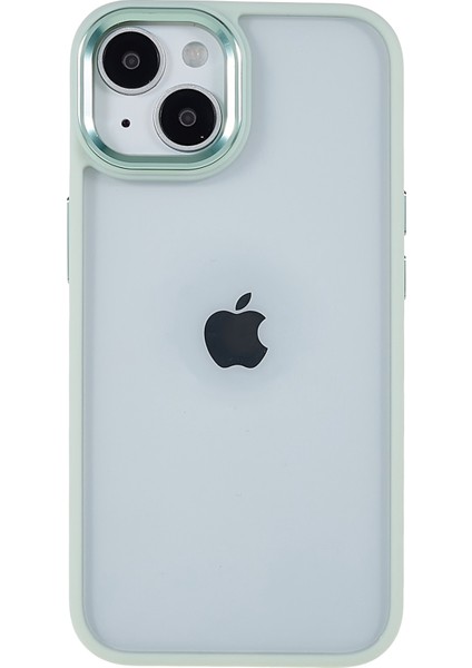 Apple iPhone 14 Telefon Kasası 6.1 Inç Şok Geçirmez Pc+Tpu Kapak Metal Kamera Lens Çerçeve Metal Düğmeleri Cep Telefonu Vaka Işığı Yeşil (Yurt Dışından) fiyatları