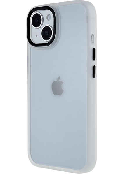 Apple iPhone 14 Telefon Kasası 6.1 Inç Şok Geçirmez Pc+Tpu Kapak Metal Kamera Lens Çerçeve Metal Düğmeleri Cep Telefonu Kılıf Kılıfı (Yurt Dışından) modelleri