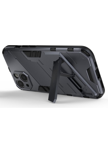 Apple iPhone 13 Telefon Kasası Kickstand Hibrid Çift Katman Sabit Pc Yumuşak Tpu Şok Geçirmez Koruyucu Kasa 6.1 Inç-Karanlık Mavi (Yurt Dışından) fırsatları