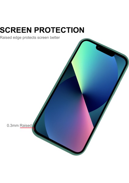 Apple iPhone 13 Telefon Kasası Için 6.1 Inç Önleyici Sıvı Silikon Kasa Hassas Kesme Kamera Koruması Yumuşak Telefon Kapak Pembe (Yurt Dışından) fiyatları