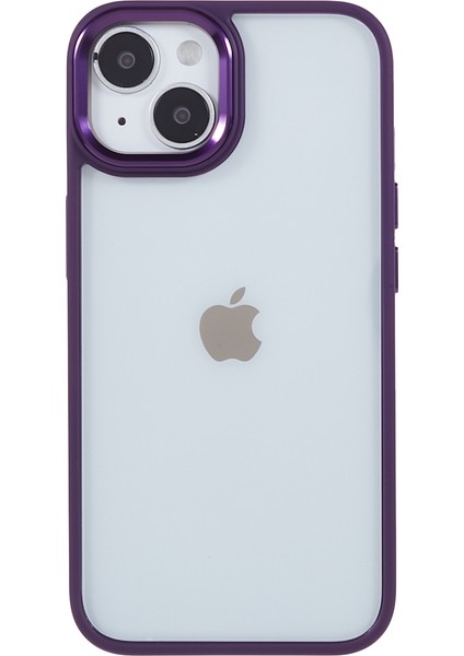 Apple iPhone 14 Telefon Kasası 6.1 Inç Şok Geçirmez Pc+Tpu Kapak Metal Kamera Lens Çerçeve Metal Düğmeleri Cep Telefonu Kılıf Dökümlü Mor (Yurt Dışından) fiyatları