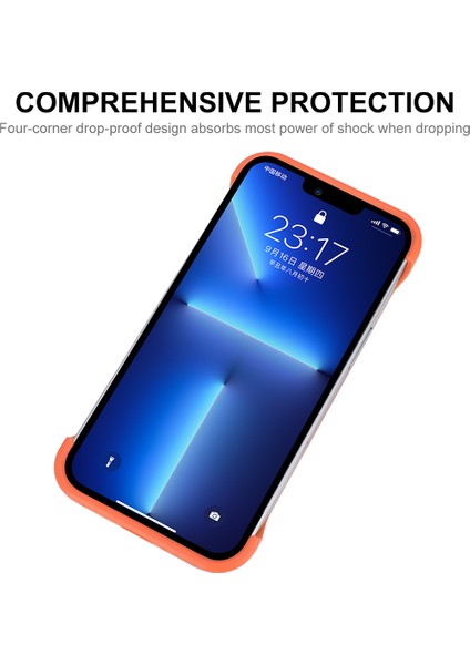 Apple iPhone 13 Için 6.1 Inç Ince Telefon Kasası Çerçevesiz Kapak Damla Direnci Telefon Koruyucu-Siyah (Yurt Dışından) fiyatları
