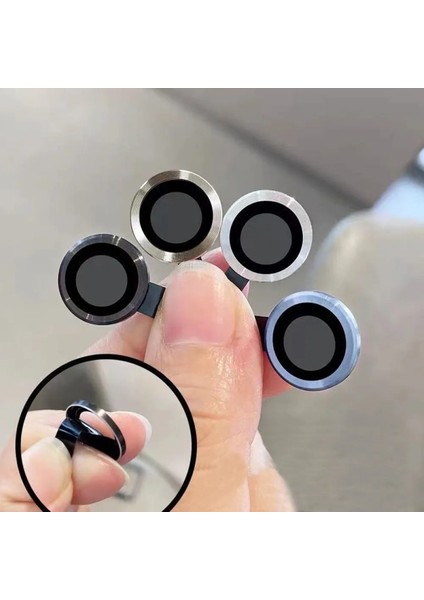 Apple iphone 13 Pro Kamera Lensi Koruma Camı Safir Metal Çerçeveli Hd Siyah Koruma Lensi modelleri
