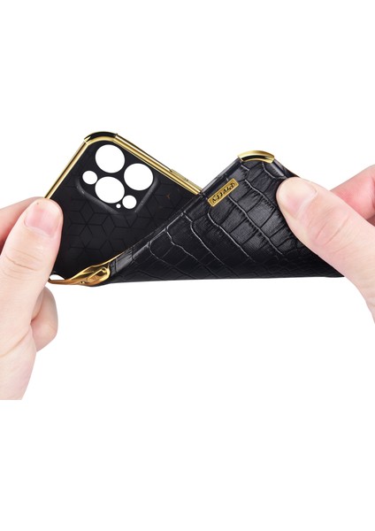 Apple iPhone 13 Telefon Kılıfı 6.1 Inç 6d Elektrokaplanmış Şık Timsah Doku Deri Kaplamalı Tpu Şok Geçirmez Telefon Kılıfı Parmak Yüzük Tutucu-Beyaz (Yurt Dışından) fiyatları