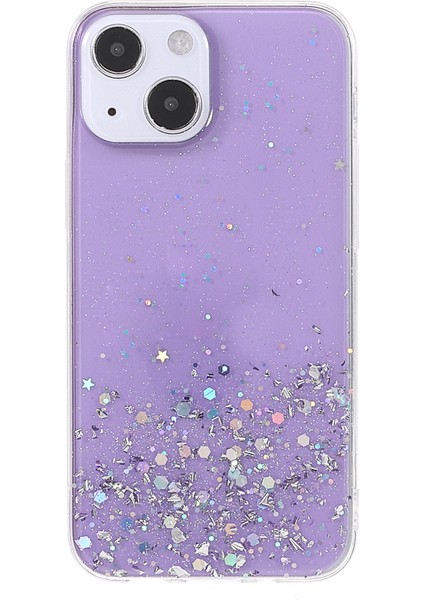 Apple iPhone 13 Telefon Kasası Için Işıltı Yıldızlı Gökyüzü Ince Işık Epoksi Anti Scratch Tpu Telefon Kasa Koruyucusu 6.1 Inç-Mor (Yurt Dışından) fiyatları