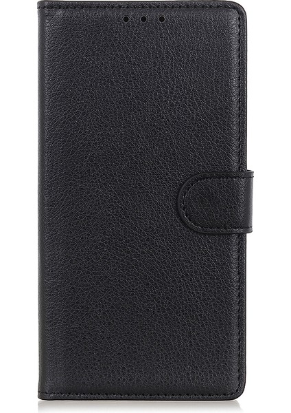 Litchi Doku Pu Deri Stand Cüzdan Cep Telefon Kılıf Kılıfı Apple iPhone 13 Için 6.1 Inç-Black (Yurt Dışından) fiyatları