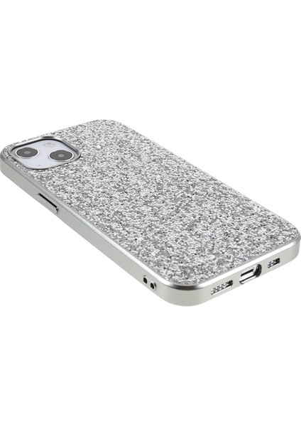 Apple iPhone 13 Telefon Kasası Parıltı Bling Tpu Elektro-Örtüşme Kenarı+Sert Bilgisayar Geri Çizme Önleyici Hafif Telefon Kılıfı 6.1 Inç-Silver (Yurt Dışından) fırsatları