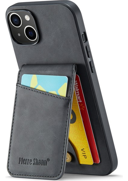 Apple iPhone 13 Rfıd Engelleme Pu Deri+Tpu Kickstand Cover-Black Için Kart Tutucu Telefon Kılıfı (Yurt Dışından) fiyatları