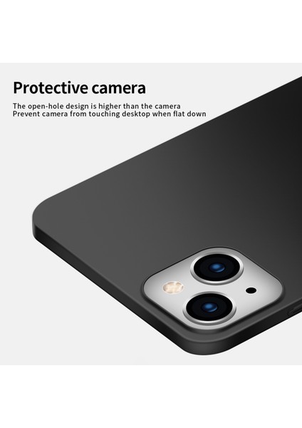Apple iPhone 13 6.1 Inç Mat Telefon Kasası Sert Pc Kapağı Manyetik Halka Tutucu-Altın (Yurt Dışından)