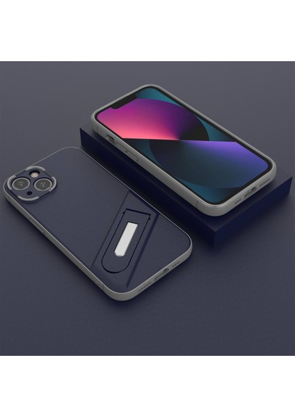 Apple iPhone 13 Telefon Kasası 6.1 Inç Pc+Tpu Telefon Kılıfı Yerleşik Kickstand Anti-Cratch Iyi Korumalı Telefon Kapağı-Dark Mavi (Yurt Dışından) fırsatları