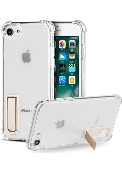 Air Yastığı Koruması Bırakın Yumuşak Tpu Apple iPhone 6/6s/se/8/7 Için Manyetik Kickstand ile Şeffaf Arka Kapak (Yurt Dışından)