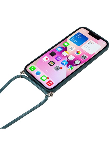 Apple iPhone 13 Için 6.1 Inç Ka Yumuşak Tpu Kılıfı Fiber Astar Telefon Kapağı Uzun Kordon Yeşili ile (Yurt Dışından) fırsatları