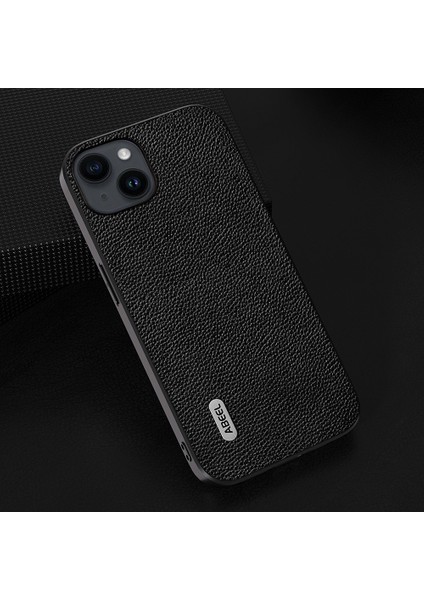 Apple iPhone 13 Ultra Yetensiz Telefon Kılıfı Için Litchi Doku Cowhide Deri Kaplamalı Pc+Tpu Kabuk-Black (Yurt Dışından) fiyatları