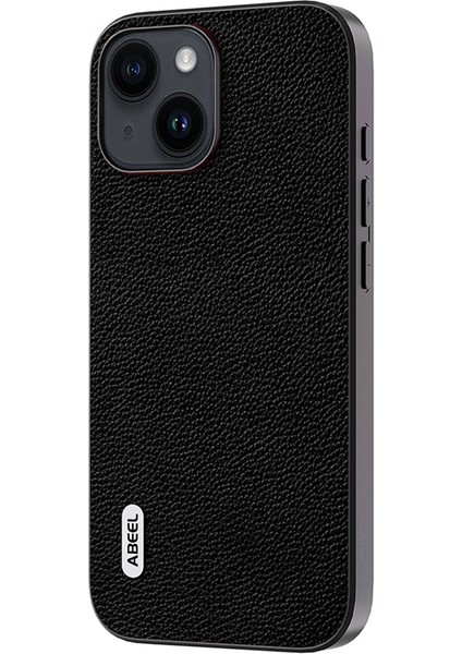 Apple iPhone 13 Ultra Yetensiz Telefon Kılıfı Için Litchi Doku Cowhide Deri Kaplamalı Pc+Tpu Kabuk-Black (Yurt Dışından) modelleri