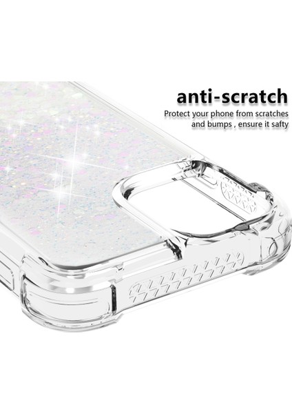 Apple iPhone 13 Telefon Kasası Için Lüks Moda Tasarımı Hareketli Parlak ve Parıltı Glitterclear Yumuşak Tpuprotektif Kasa Kapak 6.1 Inç Parlak Kalpler (Yurt Dışından) fırsatları