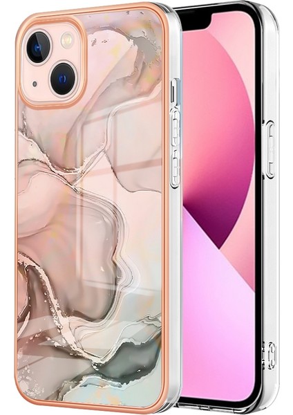 Apple iPhone 13 6.1 Inç Için Tpu Bırak Test Edilmiş Telefon Kılıfı Elektraplama Çerçevesi Geri Kapak Pembe (Yurt Dışından) fiyatları