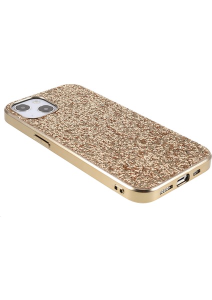 Apple iPhone 13 Telefon Kasası Parıltı Bling Tpu Elektro-Örtüşme Kenarı+Sert Bilgisayar Geri Çizme Önleyici Hafif Telefon Kılıfı 6.1 Inç-Altın (Yurt Dışından) fırsatları