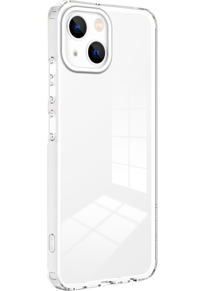 Apple iPhone 13 Telefon Kılıfı 6.1 Inç Şok Geçirmez Cep Telefonu Tpu Kılıf Kesin Kesimler Fall Anti-Fall Şeffaf Telefon Kapak-Beyaz (Yurt Dışından)