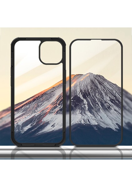 Apple iPhone 13 Telefon Kasası Için Çizilmeye Dayanıklı Çift Taraflı Temperli Cam+Tpu Kenarı Telefon Kasası 6.1 Inç-Kırmızı Kapsıyor (Yurt Dışından) fiyatları