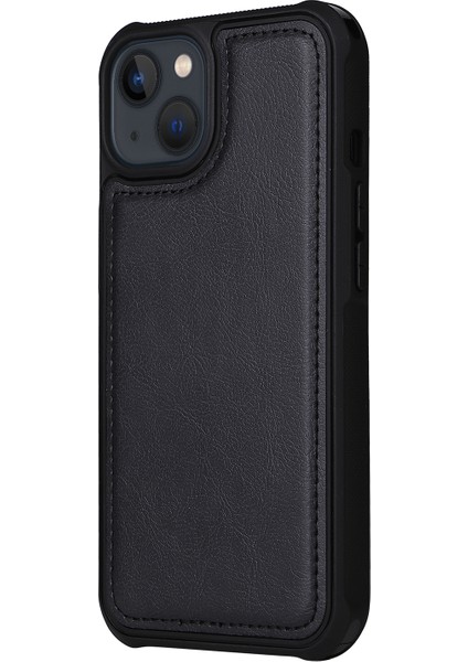 Apple iPhone 13 Telefon Kasası Için Çıkarılabilir 2-1 Arada Tasarım Fermuar Tasarımı Pu Deri Tpu Telefon Kaplama Kasa Cüzdan Standı Kabuğu 6.1 Inç-Siyah (Yurt Dışından) fırsatları