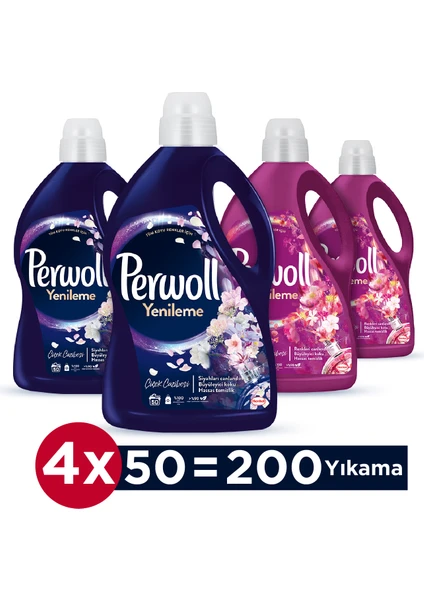 Yenileme Çiçek Cazibesi Renkliler 2x2.75L & Çiçek Cazibesi Koyu Renkler 2x2.75L (4'lü Set)