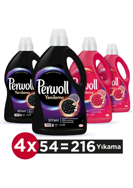 Yenileme Renkli 2x2.97L & Perwoll Yenileme Siyah 2x2.97L (4'lü Set)