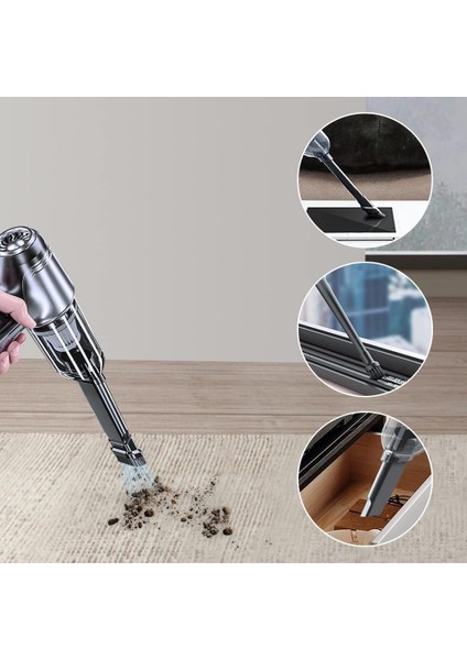 3'ü 1 Arada Kablosuz Araç Süpürgesi - Siyah (Yurt Dışından) indirimleri