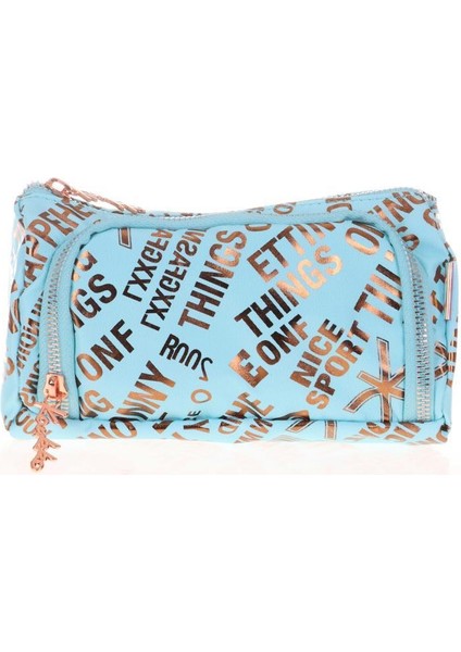 Brokar Plump Kalem Çantası Happy Turkuaz K2523