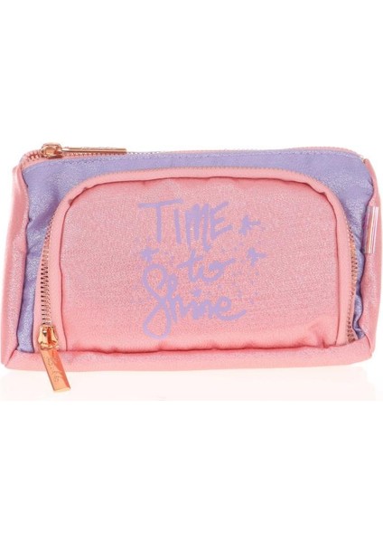 Sparkle Plump Kalem Çantası Duble Somon K2531