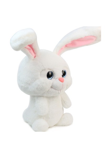 Pet Büyük Tavşan Peluş Oyuncak Bebek Kartopu Küçük Beyaz Bebek Kaptan Mavi Kartopu Bebek (Yurt Dışından)