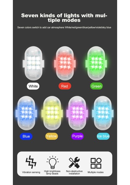 9 Lu LED Motosiklet Bisiklet Scooter Anti-Çarpışma Ledi Kumandalı 7 Renk Motoled fırsatları