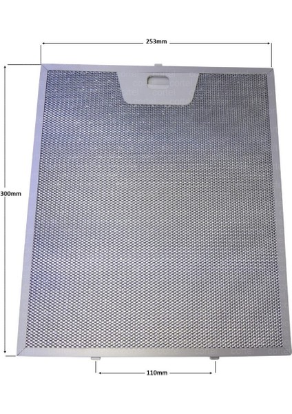 Siemens Profilo Davlumbaz Filtre Orjinal Ölçümler: 300X253MM