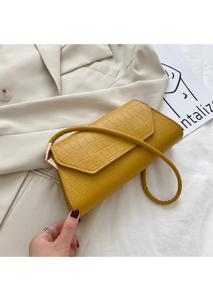 Fransız Dokulu Popüler Küçük Çanta, Şık Kadın Çantası, Çok Yönlü Omuz Koltuk Altı Çantası (Yurt Dışından)