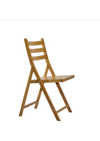 Sandalye ST Zus213 Katlanır Model Parlak AÇIK CEVİZ Boya Kayın Torna Ayak El Yapı