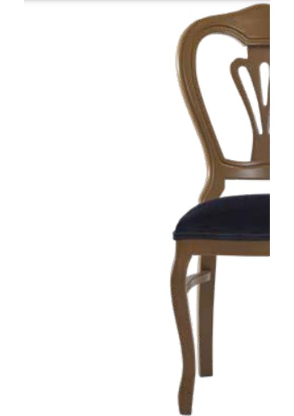 Sandalye ST Zus031 Oyma Çizgi Model Kayın Klasik Babyfac Kumaş parlak Kahverengi