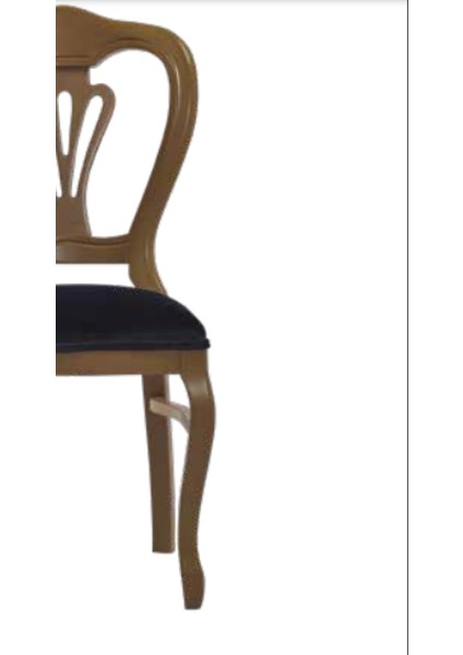 Sandalye ST Zus031 Oyma Çizgi Model Kayın Klasik Babyfac Kumaş parlak Kahverengi