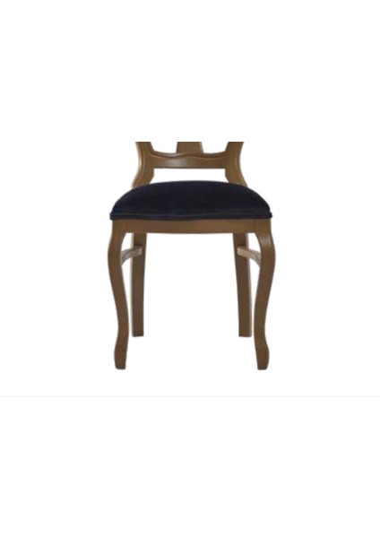 Sandalye ST Zus031 Oyma Çizgi Model Kayın Klasik Babyfac Kumaş parlak Kahverengi