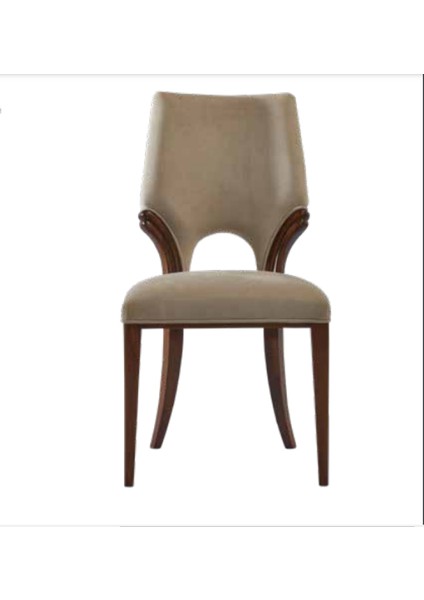 Sandalye ST Zus039 Modern Sırtlık Model Vizon Nubuk Kumaş Ortopedik Oturum ElYapım