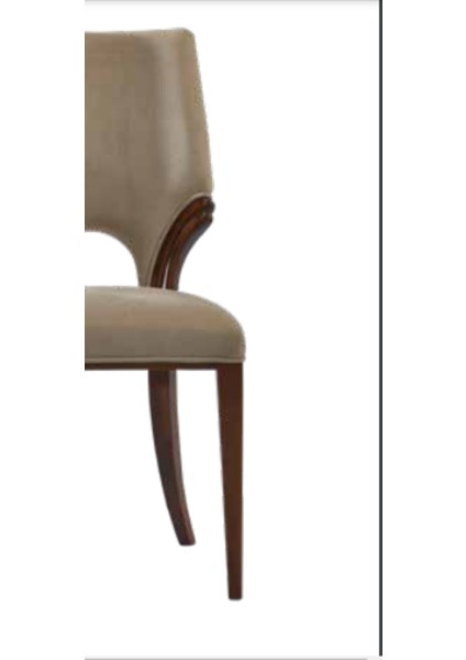 Sandalye ST Zus039 Modern Sırtlık Model Vizon Nubuk Kumaş Ortopedik Oturum ElYapım