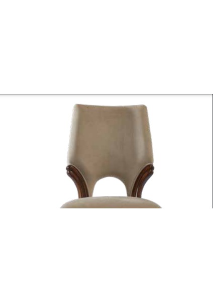 Sandalye ST Zus039 Modern Sırtlık Model Vizon Nubuk Kumaş Ortopedik Oturum ElYapım